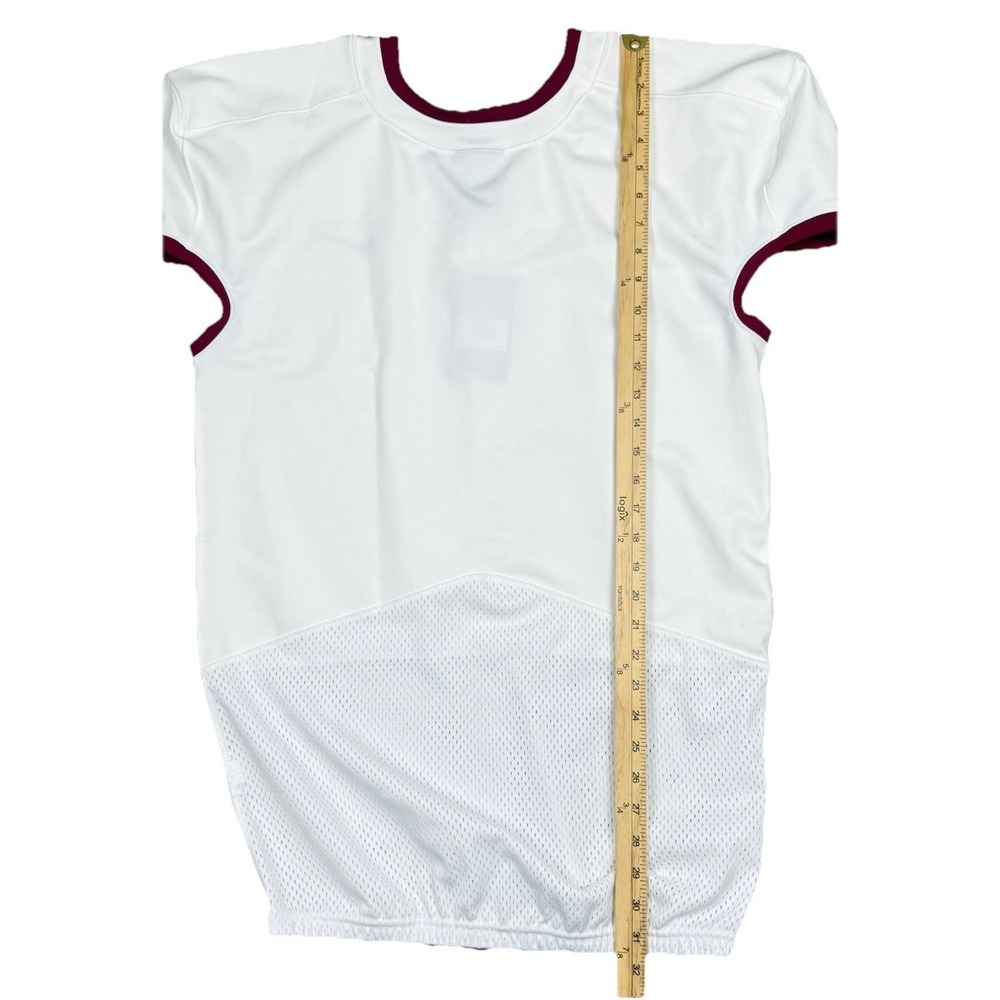 Nike Team Vapor Untouchable Jersey Men's XL White Maroon Vented AO4800 NWT - Picture 9 of 12